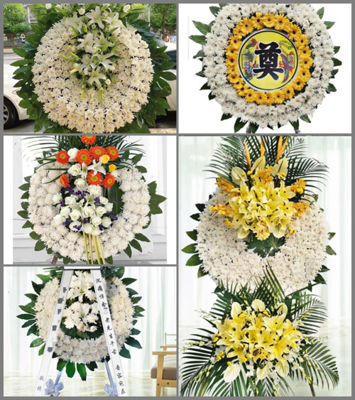 安徽六安市霍邱县花园镇高岗寺村花圈速递